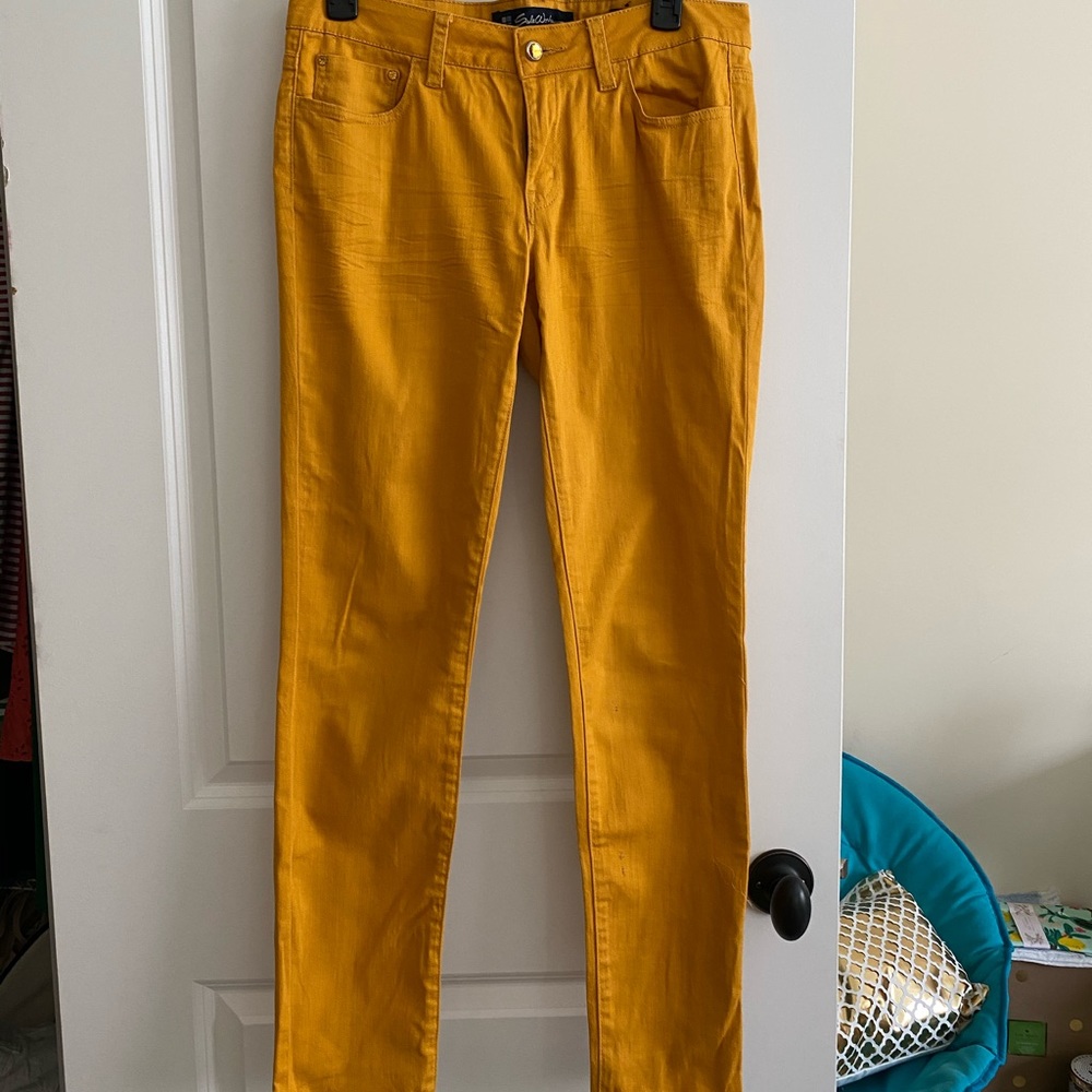 Mustard yellow pants, good condition!